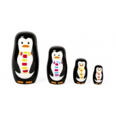 Matrjoschka Pinguin-Familie