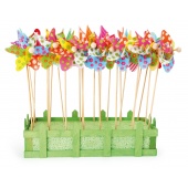 Display Windrad Kunterbunt