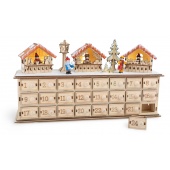 Adventskalender aus Holz „Weihnachtsbasar“