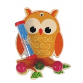 Zahnputzuhr Eule mit Handtuchhalter