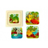 4-Schichtpuzzle Dino
