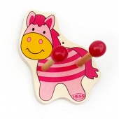 Kleine Garderobe Pferdchen rosa