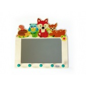 Spiegel und Garderobe Waldtiere