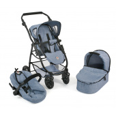 Kombi-Puppenwagen 3 in 1 EMOTION ALL IN Jeans blue