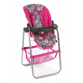 Puppen-Hochstuhl Hot Pink Pearls