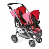 Tandem-Sportwagen Vario Melange anthrazit-pink