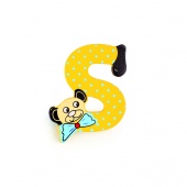 Holzbuchstabe Bär S