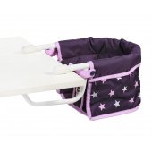 Puppen-Tischsitz Stars lila