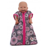 Puppen-Schlafsack Hot Pink Pearls