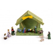 Krippe mit Figuren